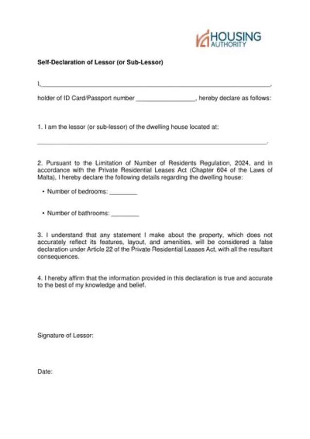 Housing forms - Malta